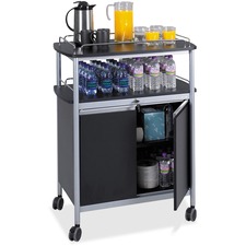 SAFCO PRODUCTS SAF 8964BL - Safco Mobile Beverage Cart - 4 Casters - 3.50 Caster Size - 