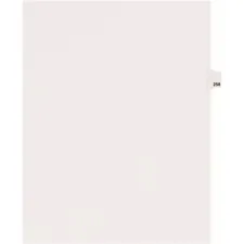 Avery Dennison AVE 82474 — Avery® Side Tab Individual Legal Dividers - 25 x Divider(s) - Side Tab(s) - 258 - 1 Tab(s)/Set - Letter - 8 1/2 Width x 11 Length - White Paper Divider - 1