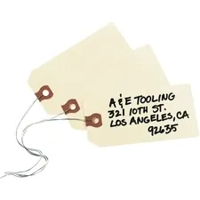Avery Dennison AVE 12604 — Avery® Shipping Tags - #26 - 4.25 Length x 2.12 Width - Rectangular - Wire Fastener - 1000 / Box - Card Stock - Manila