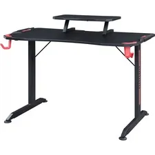 Lorell LLR 84393 — Lorell Gaming Desk - Powder Coated Base - 36 Height x 48 Width x 26 Depth - Assembly Required - Black