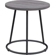 Lorell LLR 16262 - Lorell Round Side Table - Round Top - Powder Coated Four Leg