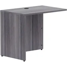 Lorell LLR 69594 — Lorell Weathered Charcoal Laminate Desking - 35 x 24 x 29.5Return Shell, 1 Top - Material: Polyvinyl Chloride (PVC) Edge - Finish: Weathered Charcoal Laminate