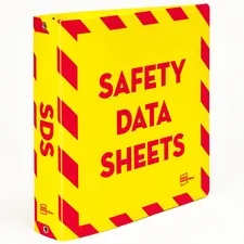 Avery Dennison AVE 77711 — Avery® UltraDuty Ring Binder - Letter - 8 1/2 x 11 Sheet Size - 375 Sheet Capacity - 2 2/5 Spine Width - 3 x Slant Ring Fastener(s) - Plastic, Polypropylene - Red, Yellow - Durable, Flexible, Water Resistant, Abrasion Resistant, Chemical Resistant, Clasp Closure, Spine, Damage Resistant, Divider, Reinforced Hole - 1