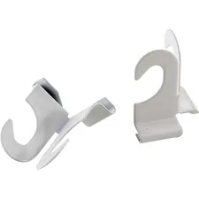 BAUMGARTENS BAU 54510 — Baumgartens Suspended Ceiling Hooks - 30 lb (13.61 kg) Capacity - 2 Size - for Plant - White - 2 / Pack