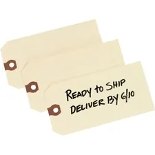 Avery Dennison AVE 12306 — Avery® Unstrung Manila Shipping Tags - 5.20 Length x 2.62 Width - Rectangular - 1000 / Box - Card Stock - Manila