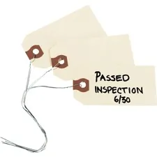 Avery Dennison AVE 12602 — Avery® Shipping Tags - #26 - 3.20 Length x 1.62 Width - Rectangular - Wire Fastener - 1000 / Box - Card Stock - Manila
