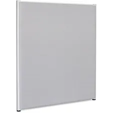 Lorell LLR 90268 — Lorell Gray Fabric Panel - 30 Width x 48 Height - Fabric, Steel - Gray - 1 Each