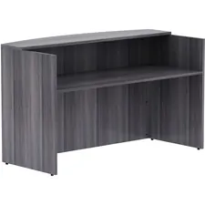 Lorell LLR 69595 — Lorell Weathered Charcoal Laminate Desking - 72 x 36 x 42.5Desk, 1 Top - Material: Wood - Finish: Weathered Charcoal Laminate