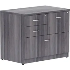 Lorell LLR 69623 — Lorell 2-Box/1-File 4-drawer Lateral File - 35.5 x 22 x 29.5Lateral File, 1 Top - 4 x File Drawer(s), Box Drawer(s) - Material: Polyvinyl Chloride (PVC) Edge - Finish: Weathered Charcoal Laminate