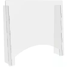 Lorell LLR 03179 — Lorell Countertop Barrier - 27 Width x 6 Depth x 24 Height - 1 Each - Clear - Acrylic