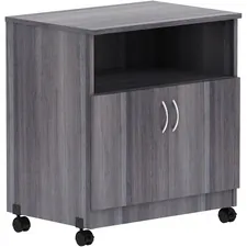 Lorell LLR 69627 — Lorell Deluxe Mobile Machine Stand - 30.5 Height x 28 Width x 19.8 Depth - Countertop - Weathered Charcoal