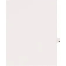 Avery Dennison AVE 82432 — Avery® Side Tab Individual Legal Dividers - 25 x Divider(s) - Side Tab(s) - 216 - 1 Tab(s)/Set - Letter - 8 1/2 Width x 11 Length - White Paper Divider - 1