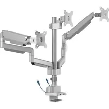 Lorell LLR 99804 — Lorell Mounting Arm for Monitor - Gray - Yes - 3 Display(s) Supported - 15.40 lb Load Capacity - 75 x 75, 100 x 100 VESA Standard - 1 Each