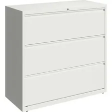 Lorell LLR 00034 - Lorell 42 White Lateral File - 3-Drawer - 42 x 18.6 x 40.3 -