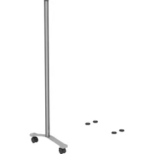 Lorell LLR 90272 — Lorell Adaptable Panel Legs - 18.8 Width x 2 Depth x 48.8 Height - Aluminum - Silver
