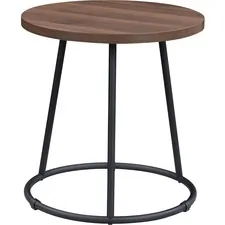Lorell LLR 16261 - Lorell Round Side Table - Round Top - Powder Coated Four Leg