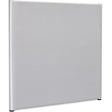 Lorell LLR 90266 — Lorell Gray Fabric Panel - 48 Width x 48 Height - Fabric, Steel - Gray - 1 Each