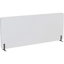 Lorell LLR 25963 — Lorell Acoustic Desktop Privacy Panel - 70.9 Width x 23.6 Height - Polyester Fiber - Light Gray - 1 Each