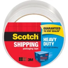 3M MMM 3850 — Scotch Heavy-Duty Shipping/Packaging Tape - 54.60 yd Length x 1.88 Width - 3.1 mil Thickness - 3 Core - Synthetic Rubber Resin - 3.10 mil - Rubber Resin Backing - Pistol Grip Dispenser - 1 / Roll - Clear
