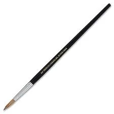 CHARLES LEONARD LEO 73510 — CLI Round Camel Hair Paint Brushes - 12 Brush(es) - No. 10 Wood Black Handle - Aluminum Ferrule