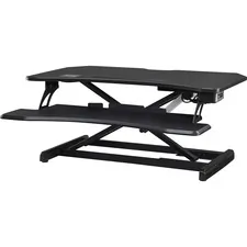 Lorell LLR 99530 — Lorell Electric Desk Riser with Wireless Device Charging - 20 Height x 19.3 Width x 33.5 Depth - Desktop - Black