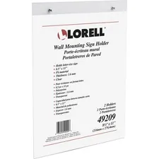 Lorell LLR 49209 — Lorell Wall-Mounted Sign Holder - Support 8.50 x 11 Media - Acrylic - 1 / Pack - Clear