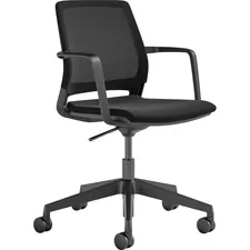 SAFCO PRODUCTS SAF 6828BL — Safco Medina Conference Chair - 18 x 1822 Chair Seat, 1816 Chair Back, 28 x 2837 Chair, 5 Cylinder Stroke - Finish: Black