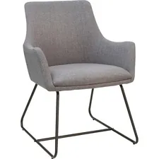 Lorell LLR 68562 — Lorell Gray Flannel Guest Chair with Sled Base - Sled Base - Gray - Armrest - 1 Each