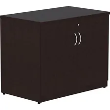 Lorell LLR 18226 — Lorell Essentials Laminate 2-door Storage Cabinet - 36 x 22.5 x 29.5Cabinet, 0.7 Panel - Drawer(s)2 Door(s) - Material: Laminate, Melamine Faced Chipboard (MFC) Top Panel, Melamine Faced Chipboard (MFC) Side Panel, Melamine Faced Chipboard (MFC) Shelf Panel - Finish: Espresso