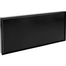 Lorell LLR 02648 — Lorell Snap Plate Architectural Sign - 1 Each - 8 Width x 4 Height - Rectangular Shape - Easy Readability, Injection-molded, Easy to Use - Plastic - Black