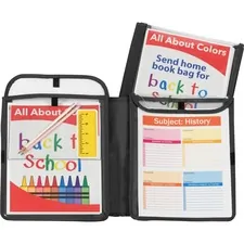 C-LINE CLI 33001 — C-Line Homework Connector Pocket Folder - 9 x 12 - Internal Pocket(s) - Black - 1 Each