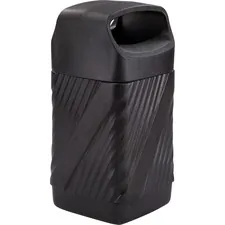 SAFCO PRODUCTS SAF 9371BL — Safco Twist Waste Receptacle - 32 gal Capacity - Removable Lid, Durable, UV Resistant, Fade Resistant - 38 Height x 18.3 Width x 19.4 Depth - High-density Polyethylene (HDPE) - Black - 1 Each