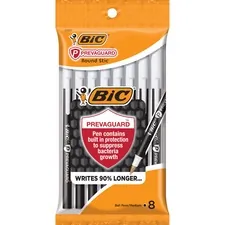 BIC BIC GSAMP81BK - BIC PrevaGuard Round Stic Ballpoint Pen - Round Pen Point St