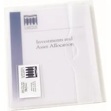 Avery Dennison AVE 72278 — Avery® Letter File Wallet - 8 1/2 x 11 - 50 Sheet Capacity - 1 Front Pocket(s) - Vinyl, Poly - Clear - 12 / Box