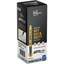 Avery Dennison AVE 29840 — Marks-A-Lot UltraDuty Permanent Markers - 1 mm Marker Point Size - Bullet Marker Point Style - Black - 12 / Carton