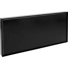 Lorell LLR 02650 — Lorell Snap Plate Architectural Sign - 1 Each - 12 Width x 6 Height - Rectangular Shape - Easy Readability, Injection-molded, Easy to Use - Plastic - Black