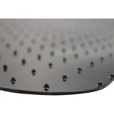 FLOORTEX FLR FC114553LLBV — Cleartex Advantagemat Low-pile Chair Mat - Carpeted Floor - 53 Length x 45 Width x 0.60 Thickness - Lip Size 25 Length x 12 Width - Rectangle - Classic - Polyvinyl Chloride (PVC) - Black