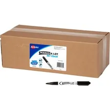 Avery Dennison AVE 24595 — Avery® Marks A Lot Value Pack Dry Erase Markers - Bullet Marker Point Style - Black - 200 / Pack