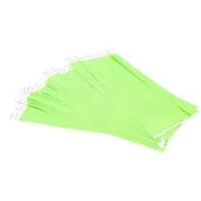 BAUMGARTENS BAU 85060 — SICURIX Standard Dupont Tyvek Security Wristband - 100 / Pack - 0.8 Height x 10 Width Length - Neon Green - Tyvek