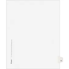 Avery Dennison AVE 01023 — Avery® Individual Legal Exhibit Dividers - Avery Style - 1 Printed Tab(s) - Digit - 23 - 1 Tab(s)/Set - 8.5 Divider Width x 11 Divider Length - Letter - White Paper Divider - Paper Tab(s) - 25 / Pack