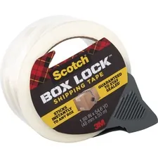 3M MMM 3950RD — Scotch Box Lock Packaging Tape - 54.60 yd Length x 1.88 Width - Dispenser Included - 1 / Roll - Clear