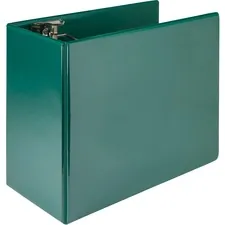 Samsill SAM 16424 — Samsill Nonstick 6 Locking D-Ring View Binder - 6 Binder Capacity - 1225 Sheet Capacity - 3 x D-Ring Fastener(s) - 2 Internal Pocket(s) - Green - 2.73 lb - Recycled - Lockable, Non-stick, Concealed Rivet, Ink-transfer Resistant, Clear Overlay, Non-glare, Locking Ring - 1 Each