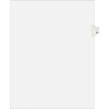 Avery Dennison AVE 01407 — Avery® Individual Legal Exhibit Dividers - Avery Style - 25 x Divider(s) - Printed Tab(s) - Character - G - 1 Tab(s)/Set - 8.5 Divider Width x 11 Divider Length - Letter - White Paper Divider - White Tab(s) - 25 / Pack
