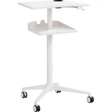 SAFCO PRODUCTS SAF 1944WH — Safco Active Collection Vum Mobile Workstation - 25.3 x 19.8 x 47.8 - 2 Shelve(s) - Finish: White