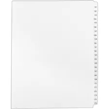 Avery Dennison AVE 01336 — Avery® Standard Collated Legal Exhibit Divider Sets - Avery Style - 25 x Divider(s) - Printed Tab(s) - Digit - 151-175 - 25 Tab(s)/Set - 8.5 Divider Width x 11 Divider Length - Letter - White Paper Divider - Clear Tab(s) - 25 / Set