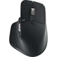 Logitech 910-005647 — Logitech MX Master 3 Mouse - Darkfield - Wireless - Bluetooth/Radio Frequency - 2.40 GHz - Black - USB - 4000 dpi - Scroll Wheel, Thumbwheel - 7 Button(s)