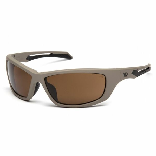 Pyramex VGST1318T - Pyramex Safety Howitzer Tan Frame Bronze Anti-Fog Lens