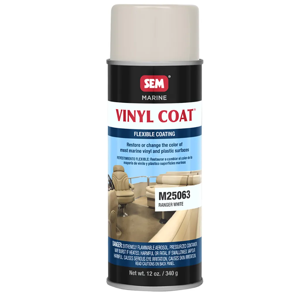 SEM M25063 — SEM Marine Vinyl Coat - Ranger White - 12oz Spray