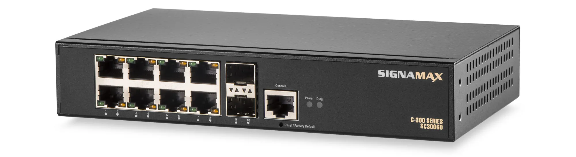 SIGNAMAX CONNECTIVTY SIG-FO-SC30060 — C-300 8 Port Gigabit Managed Network Switch