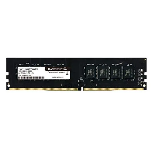 Team Group Inc TED416G3200C2201 — TEAMGROUP ELITE 16GB 288-PIN DDR4 SDRAM DDR4 3200 (PC4 25600) DESKTOP MEMORY MOD